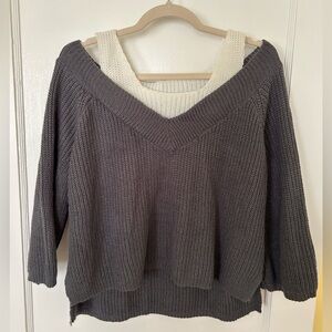 off the shoulder sweater